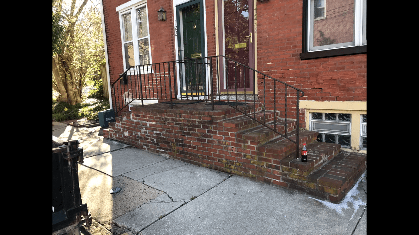 Brick and Flagstone Stoop Renovation West Chester, Pa