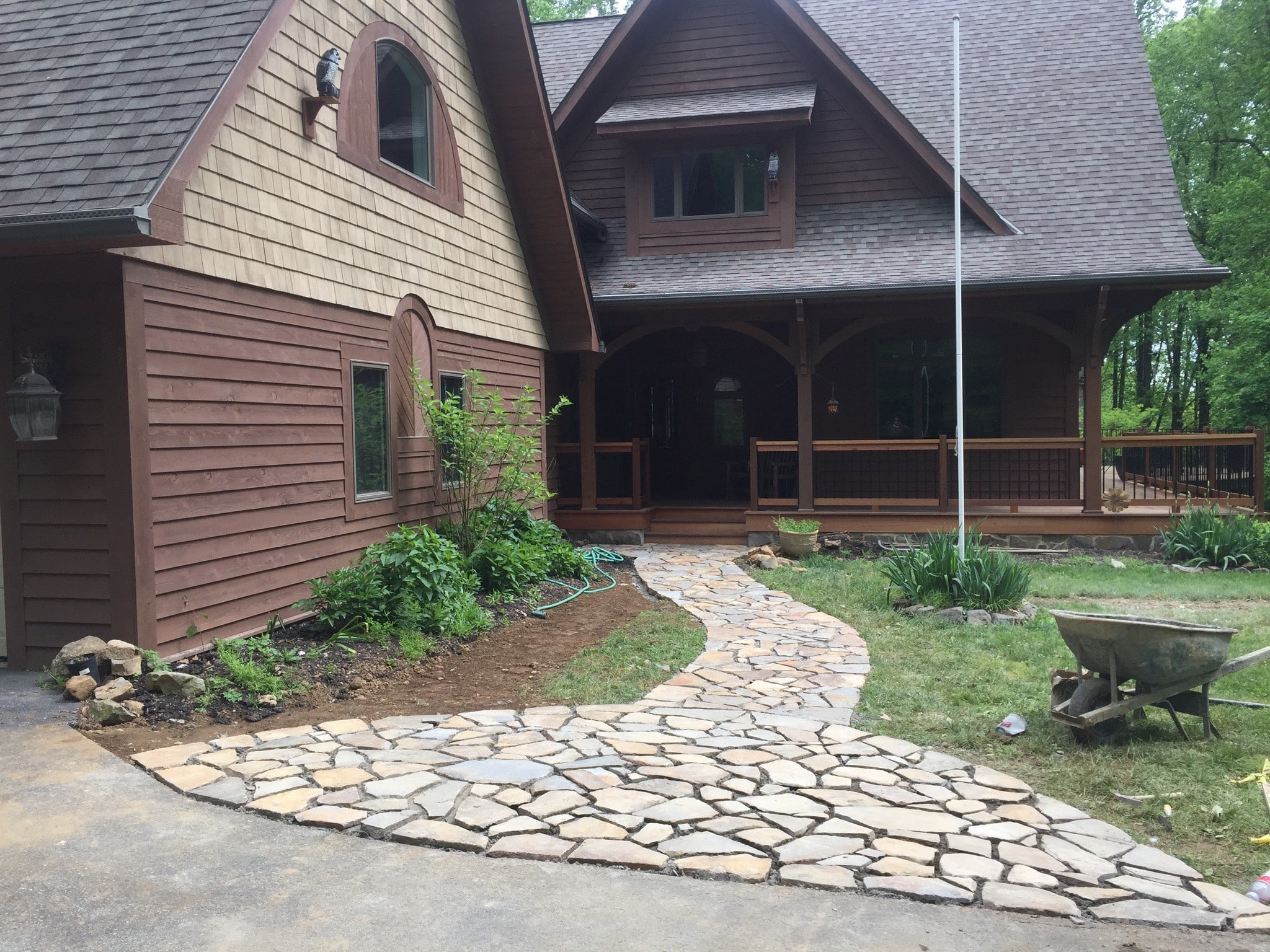 Spring city Pennsylvania this is a Timber Ridge Natural Stone Walkway.